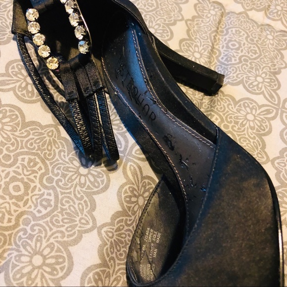 Rhinestone Ankle Strap Heels - Picture 8 of 8